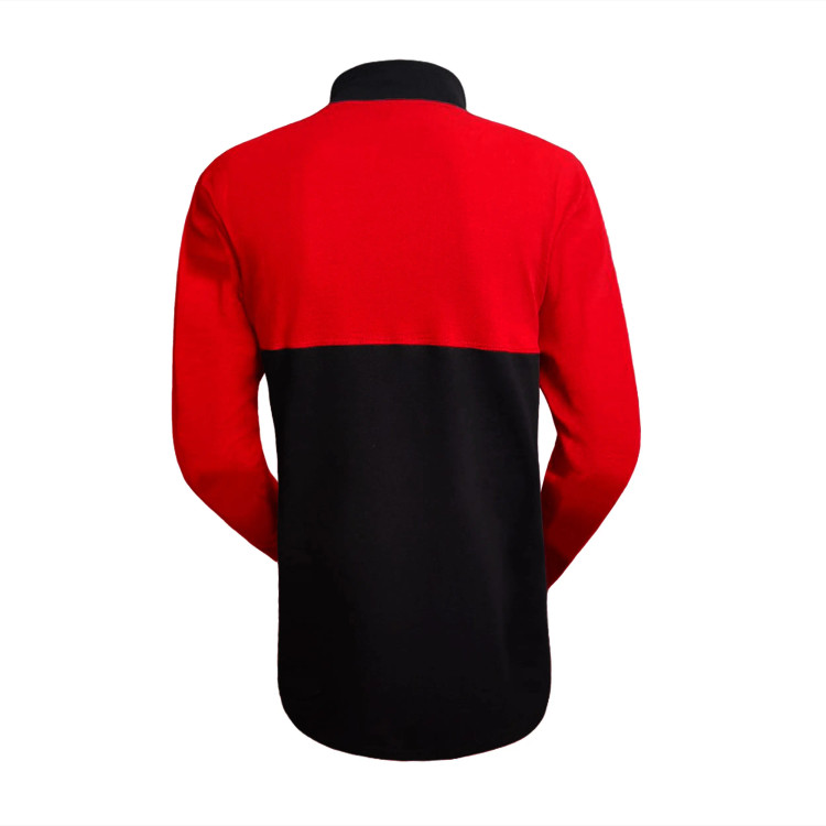 تیشرت آستین بلند مردانه جودون طرح نشنال قرمز-مشکی سایز L XL XXL