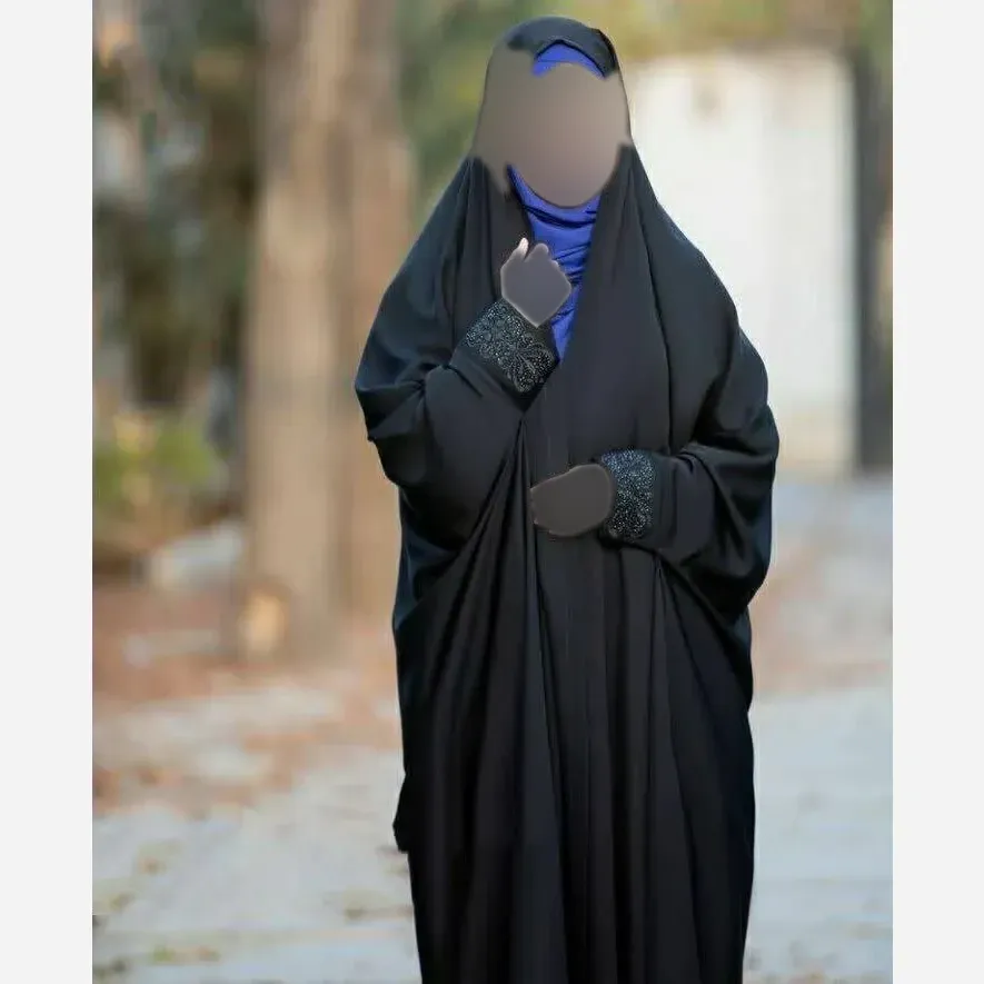 چادر دانشجویی مشکی جنس سوپر ژرژت