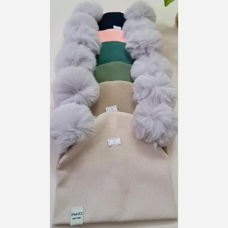 کلاه کودک پومدار فانریپ پنبه اسپرت سایز 1 و 2 مناسب 1 تا 4 سال