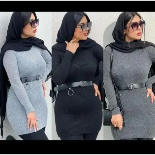 گپ بافت بلند میله ای زنانه فری سایز