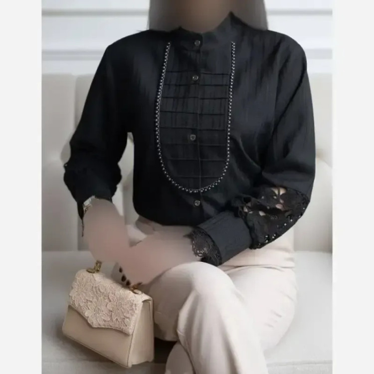 شومیز زنانه مدل آیجان جنس پارچه توکی درجه یک