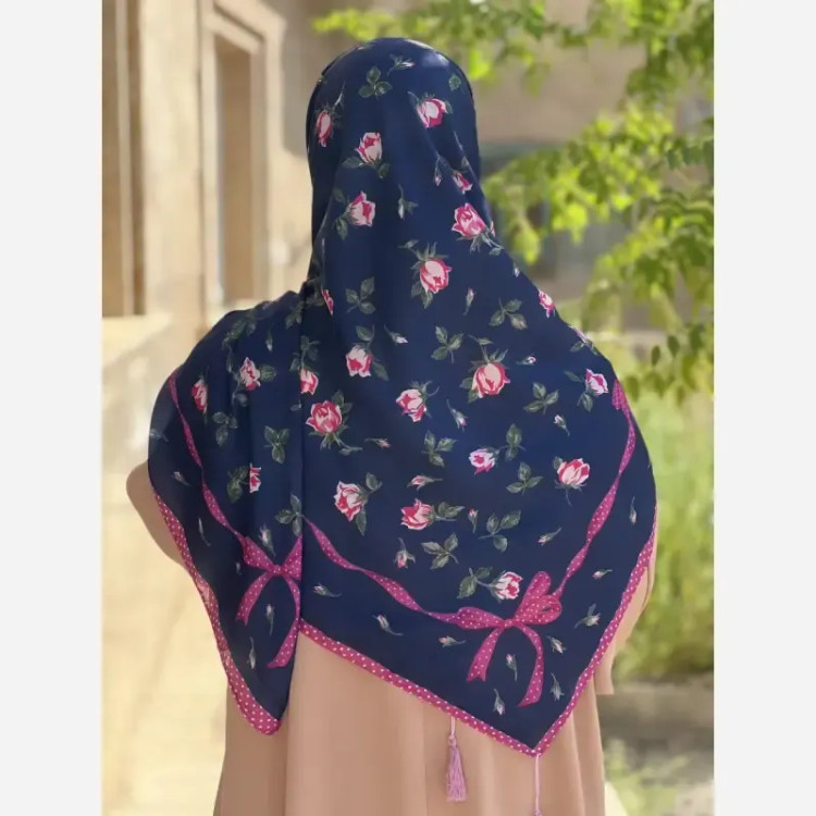 روسری طرحدار پینترستی کرپنخ قواره 140