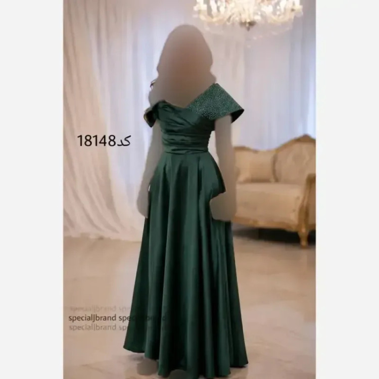 ماکسی مجلسی زنانه ساتن بارانیا