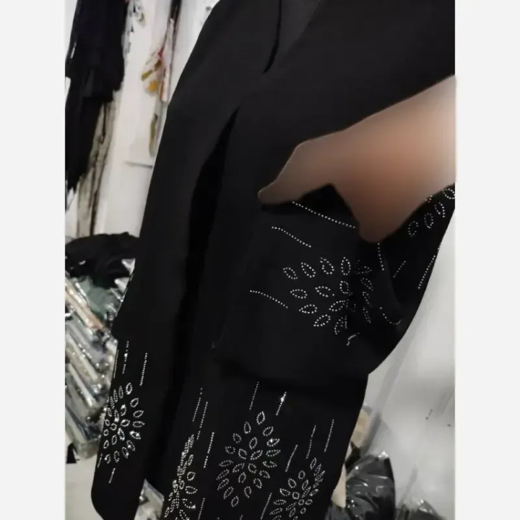 کت مجلسی زنانه مدل آرزو جنس شانتون اندوزی رنگ مشکی